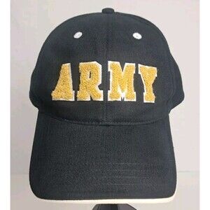 Gear For Sports United States Army Baseball Cap Hat Black Gold Vintage